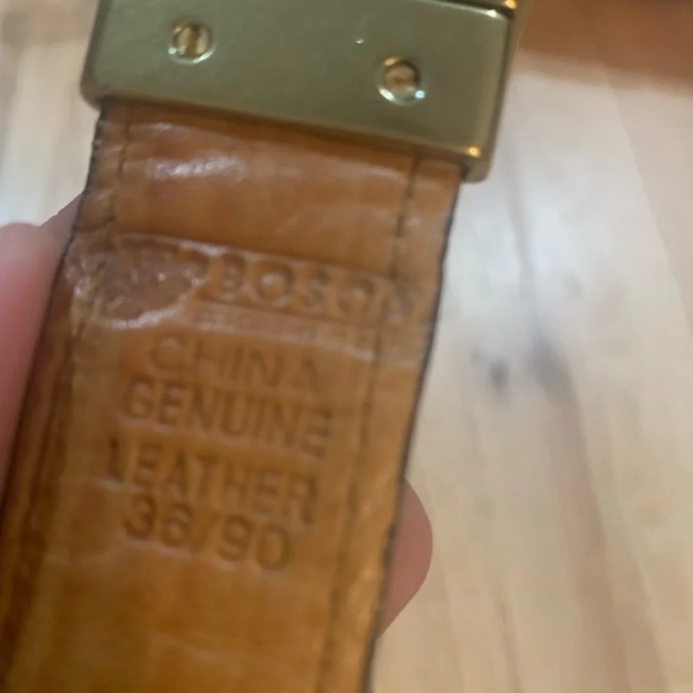 Bosch Genuine Woven Leather Belt for‎ Men Reversible Size 36/90 2 small flaws